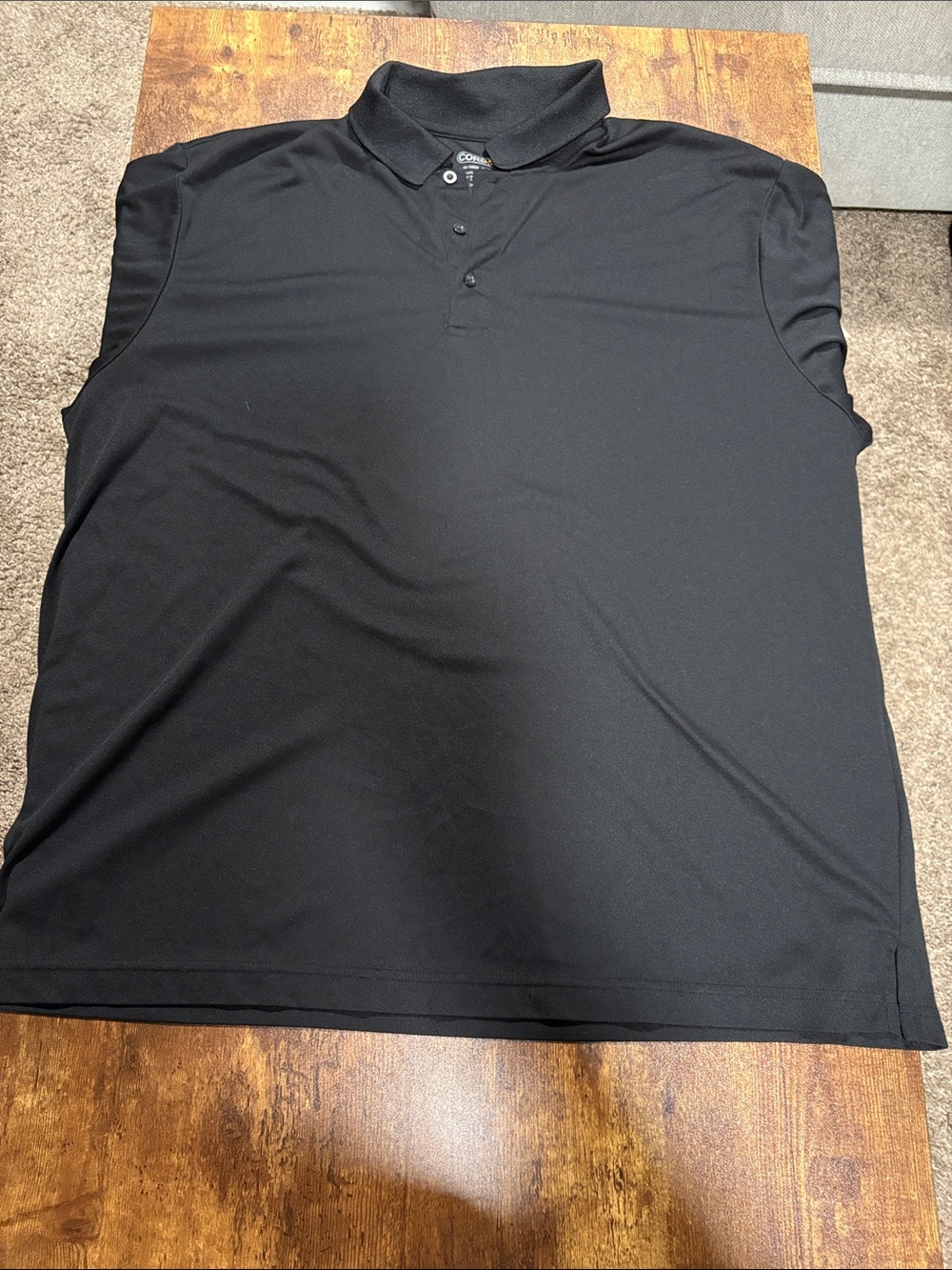 Men's Black Performance Polo 3XL